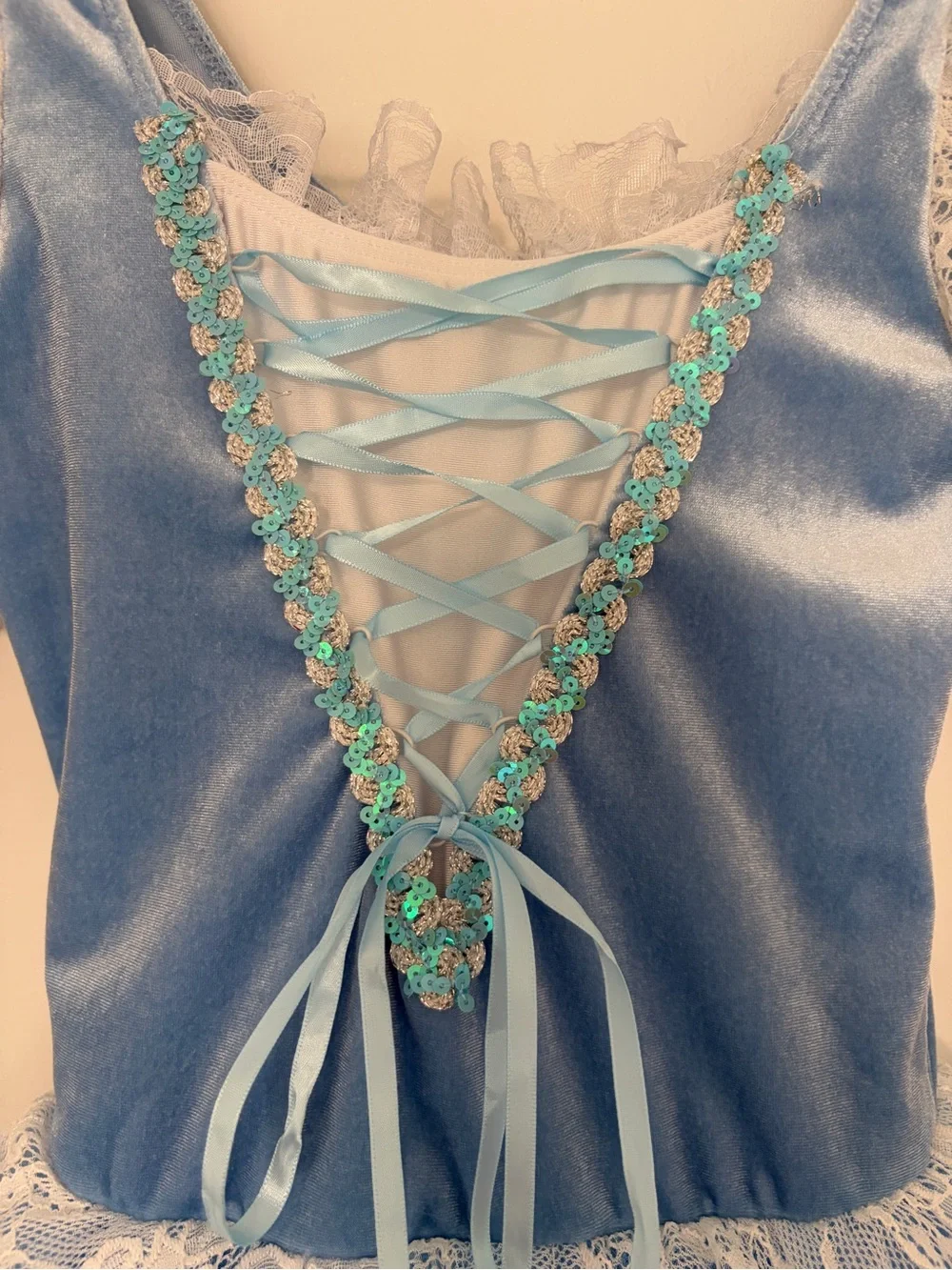 Revolution Blue Lace-Up Ballet Dress